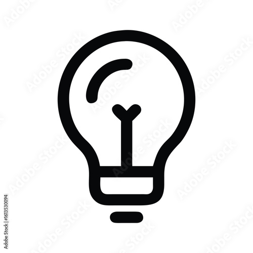 Lightbulb icon symbolizes a brilliant idea