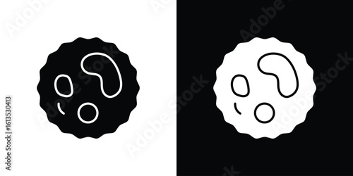White blood cell icon or logo isolated sign symbol vector illustration Collection