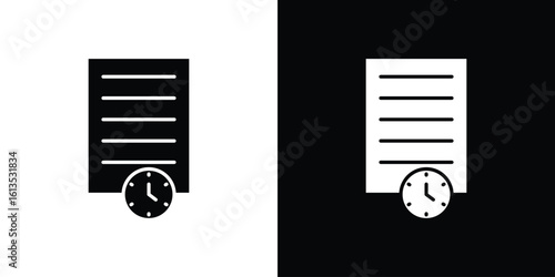 Temporary files icon or logo isolated sign symbol vector illustration Collection