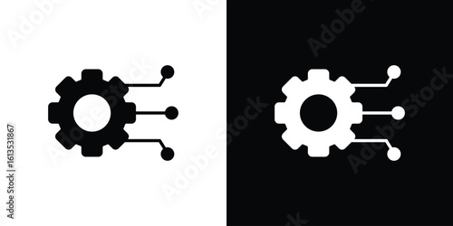 Technology icon or logo isolated sign symbol vector illustration Collection