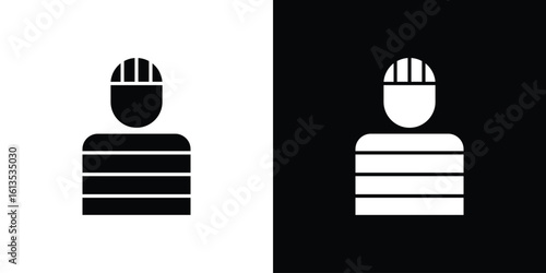 Prisoner icon or logo isolated sign symbol vector illustration Collection