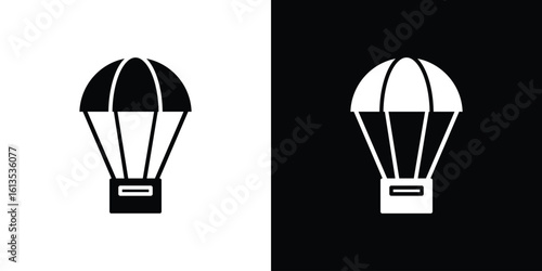 Parachute icon or logo isolated sign symbol vector illustration Collection