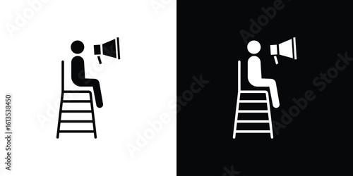 Lifeguard icon or logo isolated sign symbol vector illustration Collection
