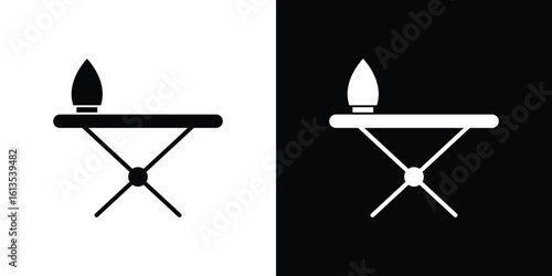 Iron board icon or logo isolated sign symbol vector illustration Collection