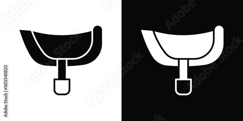 Horse saddle icon or logo isolated sign symbol vector illustration Collection