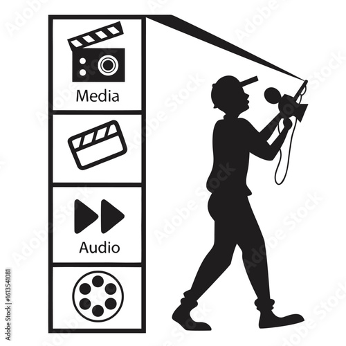 Filmmaker Captures Visual Media and Audio With Professional Camera Equipment