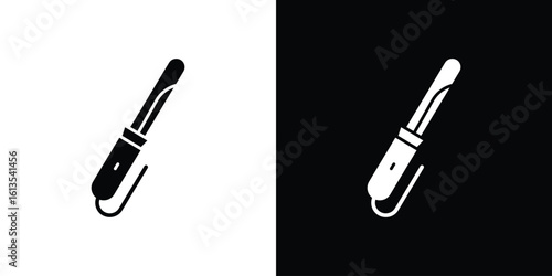 Hair curler icon or logo isolated sign symbol vector illustration Collection