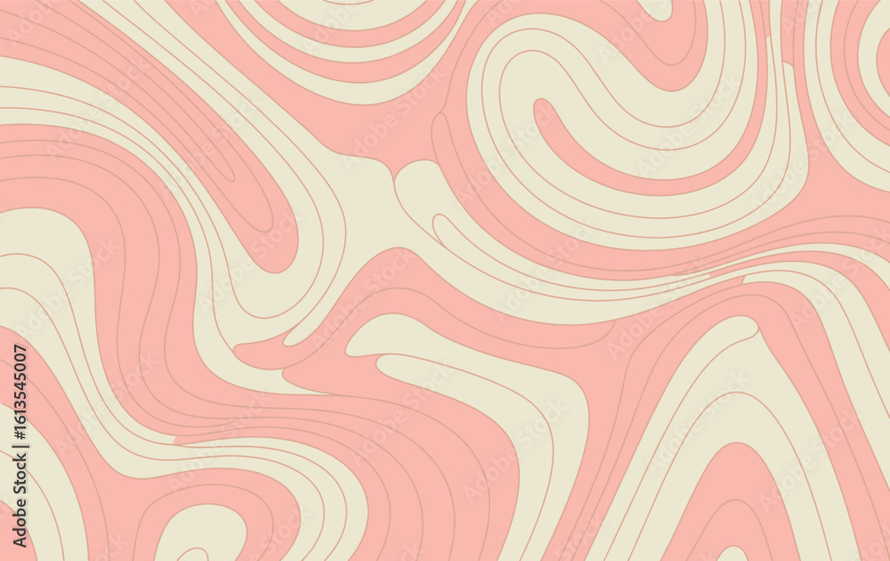 Fototapeta premium A swirling abstract background with pink and beige waves