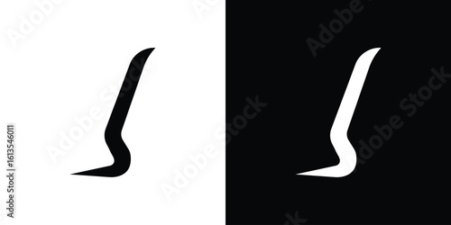 Crowbar icon or logo isolated sign symbol vector illustration Collection