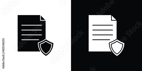 Contract coverage icon or logo isolated sign symbol vector illustration Collection