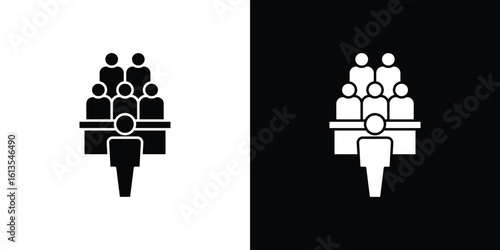 Committee icon or logo isolated sign symbol vector illustration Collection