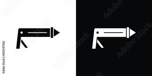 Caulk gun icon or logo isolated sign symbol vector illustration Collection