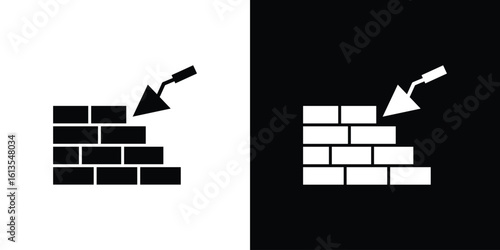 Brickwork icon or logo isolated sign symbol vector illustration Collection