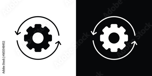 Automation icon or logo isolated sign symbol vector illustration Collection