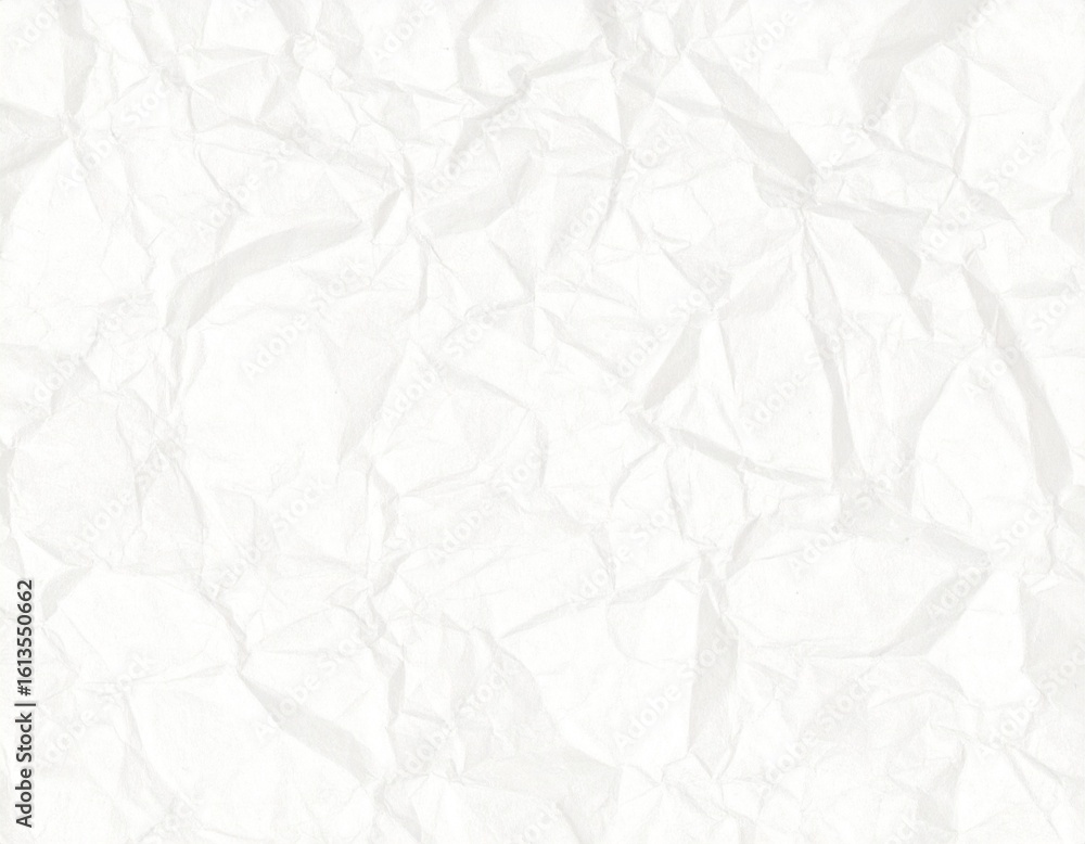 Obraz premium Detailed drawing of a rumpled blank paper, 3D effect, high definition.