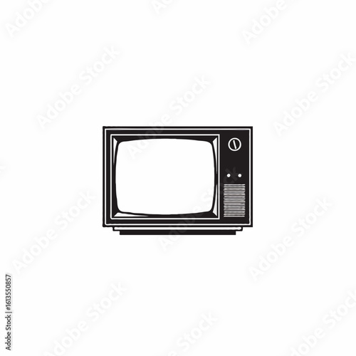 tv set isolated on white
