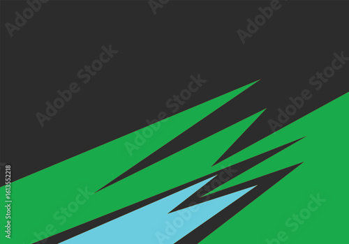 Vibrant Abstract Background with Sharp Geometric and Arrow Line Elements with some copy space area