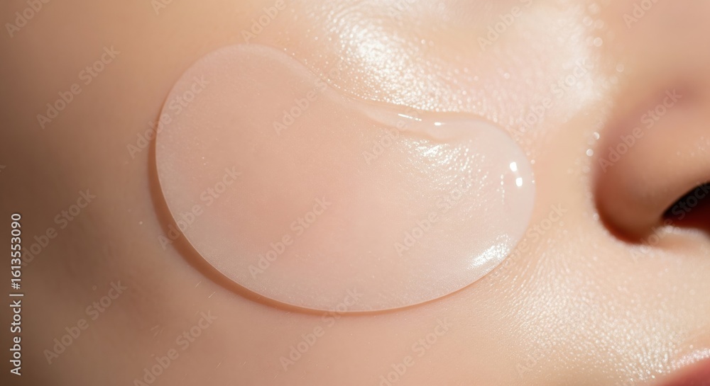 Fototapeta premium Close-up of Hydrating Gel Under Eye Patch