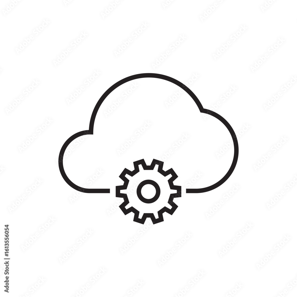 cloud tech icon outline editable stroke line drawing eps cloud tech icon outline editable stroke line drawing eps