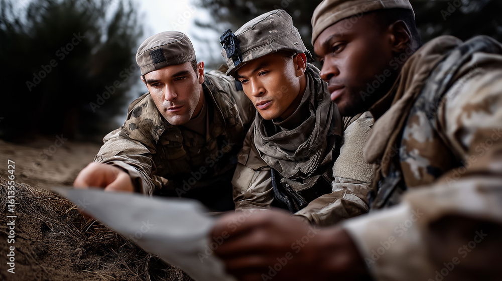 Fototapeta premium Military Debrief Session