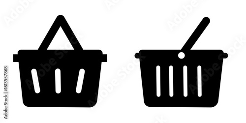 Vector illustration of a shopping cart. Shopping cart icon.