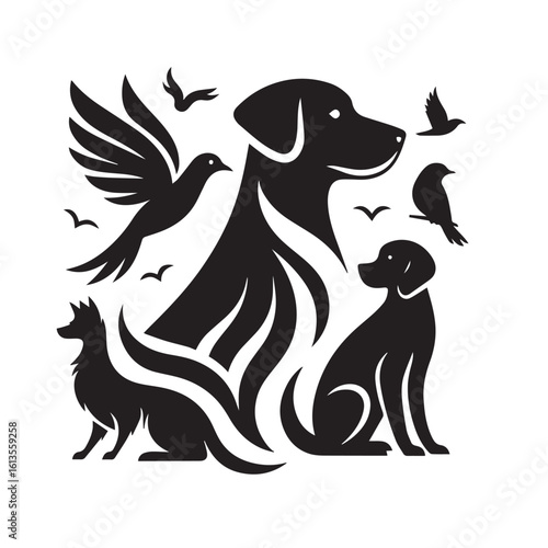 Silhouette of a Dog on White Background

Black Dog Silhouette Isolated on Transparent Background

Side View of Sitting Dog Silhouette

Standing Dog Silhouette Vector Illustration

Minimalist Dog 
