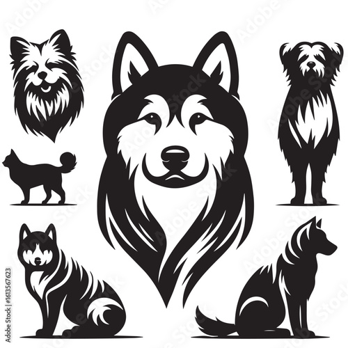 Silhouette of a Dog on White Background

Black Dog Silhouette Isolated on Transparent Background

Side View of Sitting Dog Silhouette

Standing Dog Silhouette Vector Illustration

Minimalist Dog 