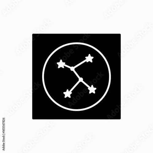 Star constellation icon symbolizing astronomy and space – filled