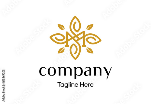 Elegant Ornamental M Letter Logo