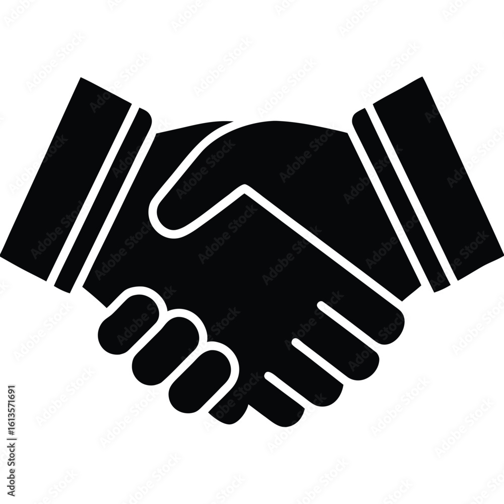 Obraz premium handshake vector icon