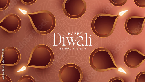 Dipawali wishes with hindi typography.Diwali Calligraphy, Typography Set. Vector set, Hindi, English text,  Diwali ki subhkamnayen. (English Translation : Happy Diwali)