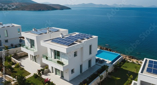 Luxury Villas with Solar Panels by the Sea