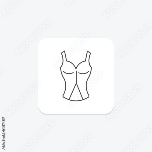 Bustier, vector, pixel perfect, illustrator file