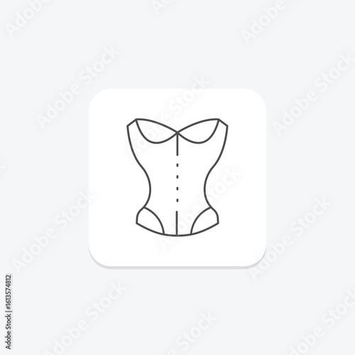 Corset, vector, pixel perfect, illustrator file