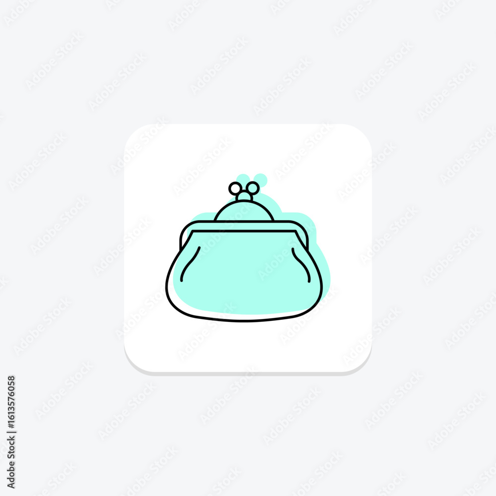 Obraz premium Coin Purse, vector, pixel perfect, illustrator file