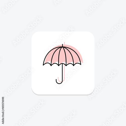 Umbrella, vector, pixel perfect, illustrator file