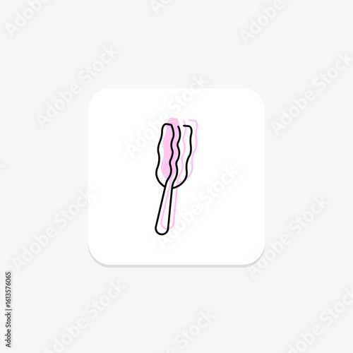 Hair Stick, vector, pixel perfect, illustrator file