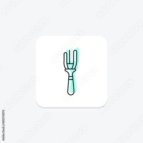 Hair Fork, vector, pixel perfect, illustrator file