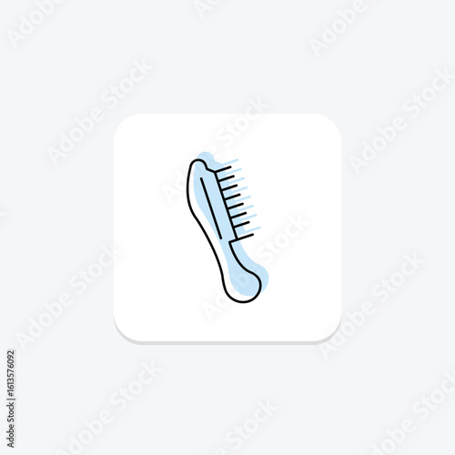 Hair Comb, vector, pixel perfect, illustrator file