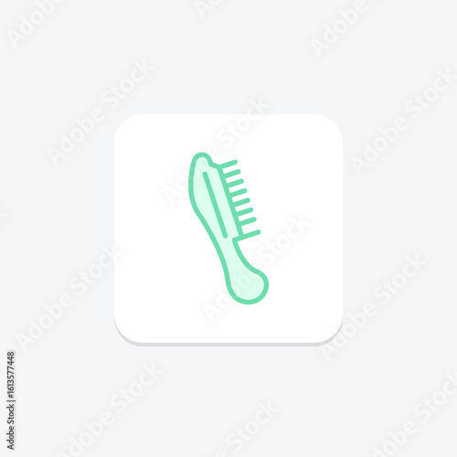 Hair Comb, vector, pixel perfect, illustrator file