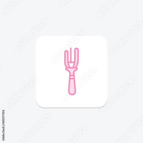 Hair Fork, vector, pixel perfect, illustrator file