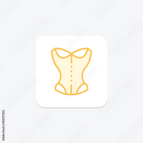 Corset, vector, pixel perfect, illustrator file