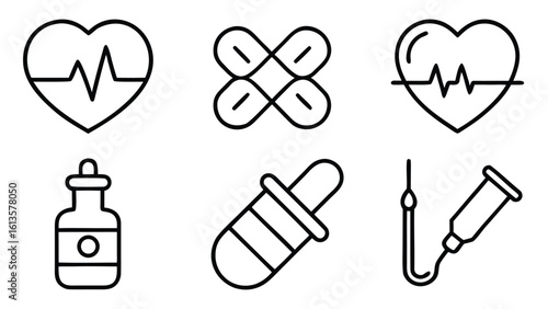 Medical & Health Icon Set – Clean Vector Symbols for Healthcare and Wellness