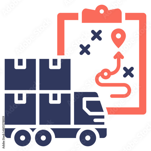 Logistics Planning Mixed Icon