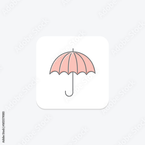 Umbrella, vector, pixel perfect, illustrator file