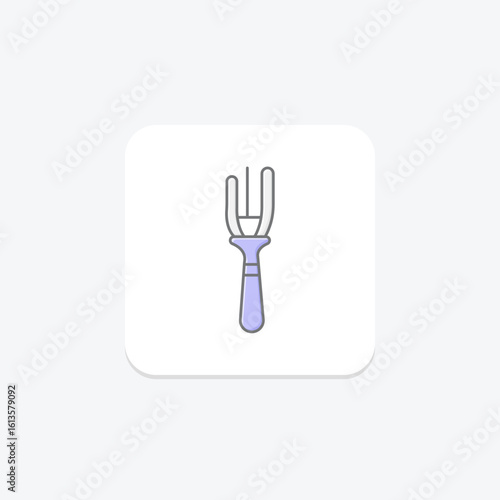 Hair Fork, vector, pixel perfect, illustrator file