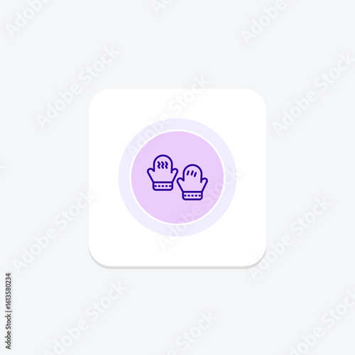 Mittens, vector, pixel perfect, illustrator file