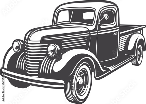 vintage car vector icon