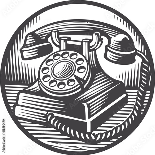retro phone icon