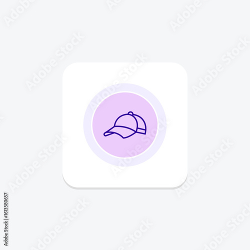 Baseball Cap, vector, pixel perfect, illustrator file